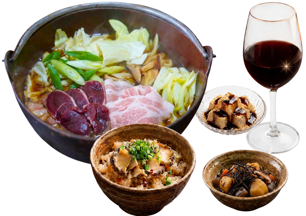 肉入りほうとう 鹿・富士桜ポーク プレミアム