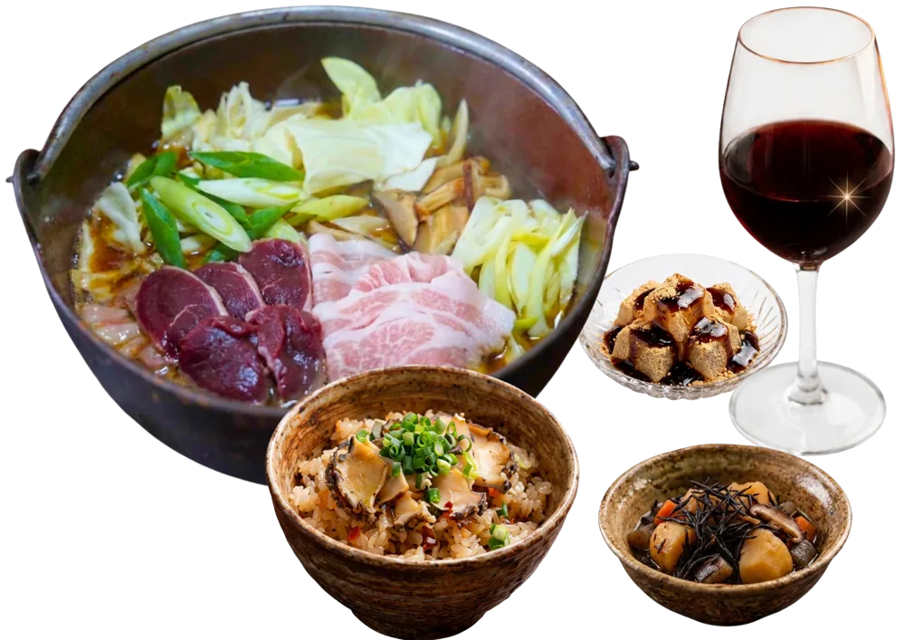 肉入りほうとう 鹿・富士桜ポーク プレミアム