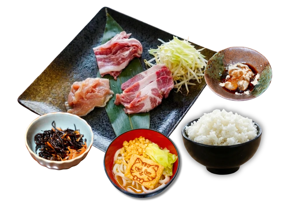 山梨名物3種盛り定食